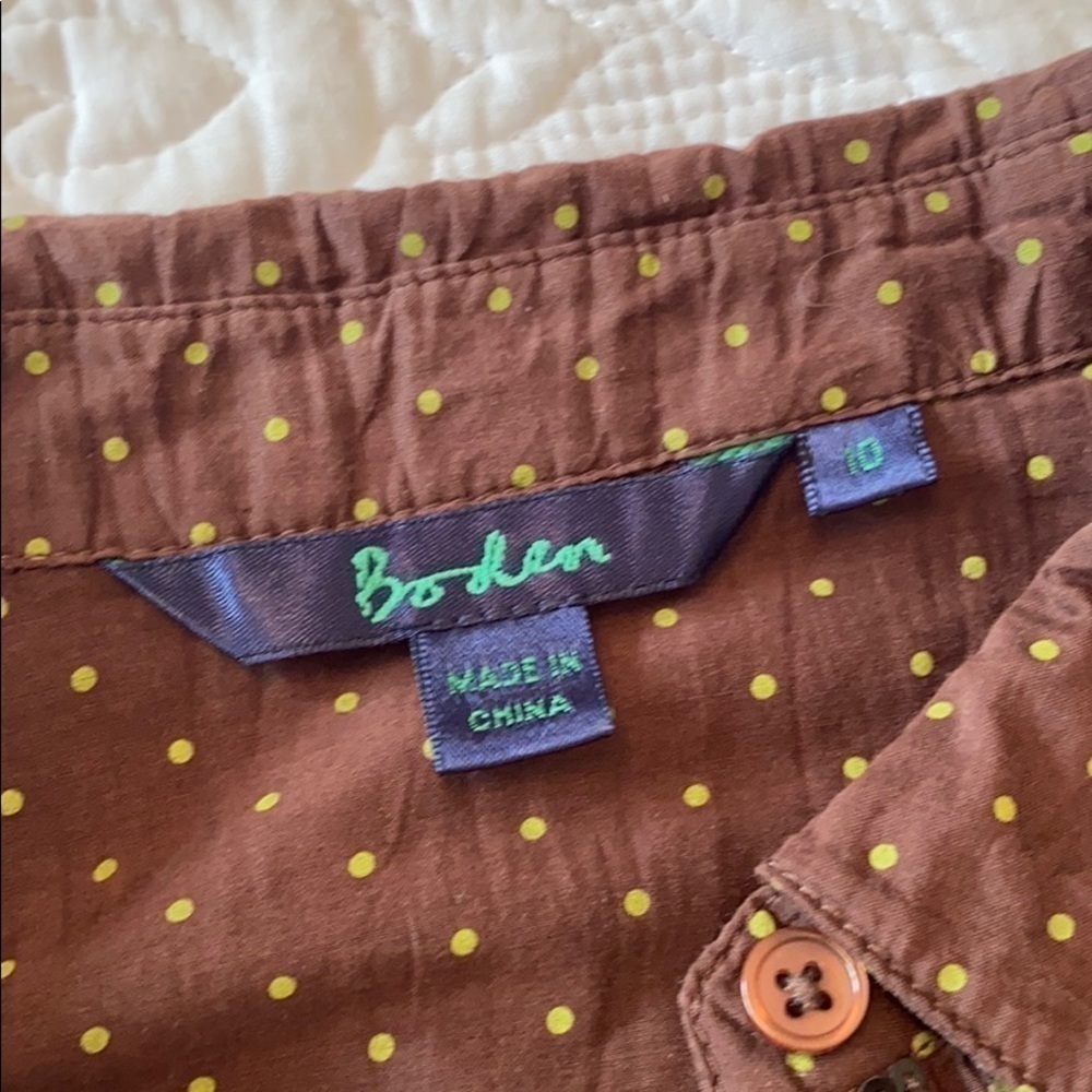 Boden cotton silk blend blouse sequin size 6 - Picture 4 of 8